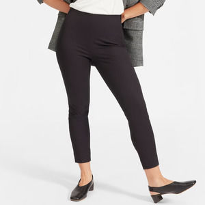 NEW Everlane The Curvy Side-Zip Stretch Cotton Pant in Black